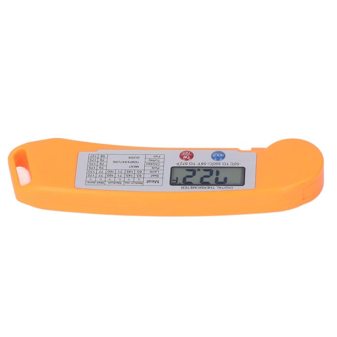 Digitale Elektronische Voedselthermometer Opvouwbaar Intelligent Direct Afleesbare Thermometer voor Koken white