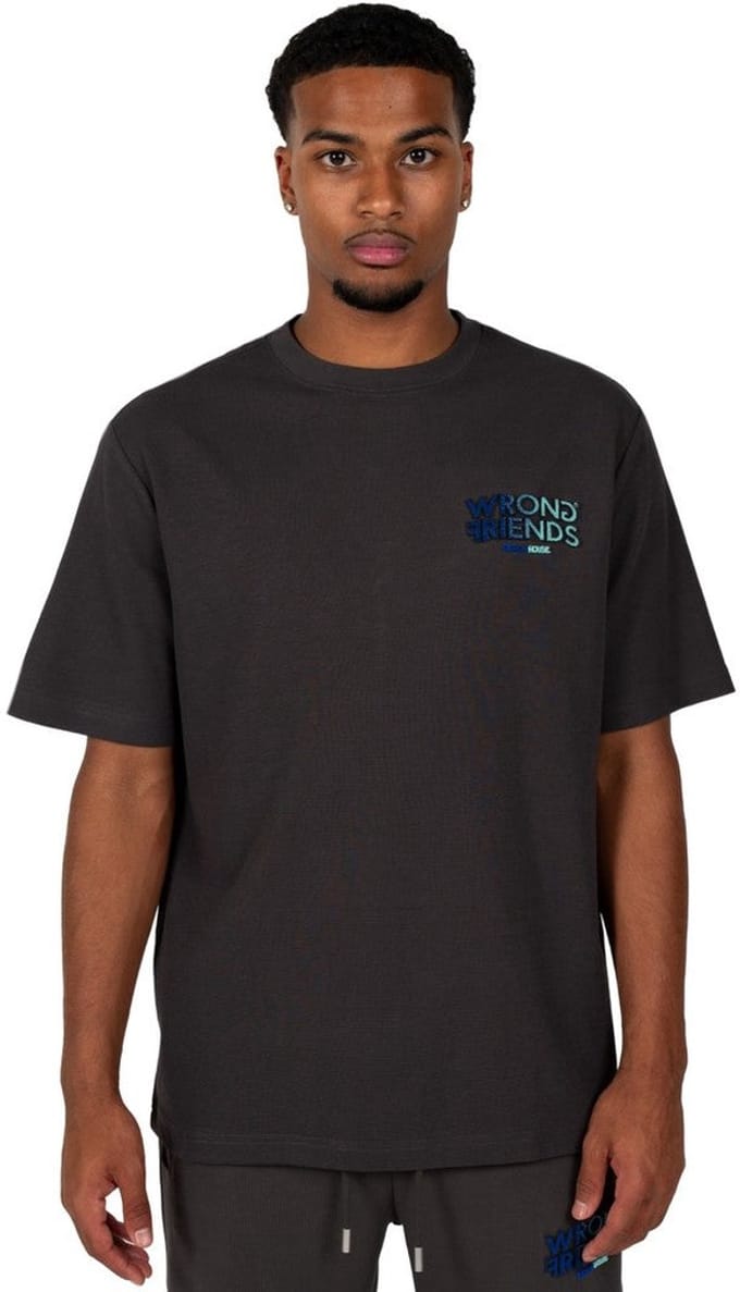 SIMI VALLEY T-SHIRT - GREY/BLUE L