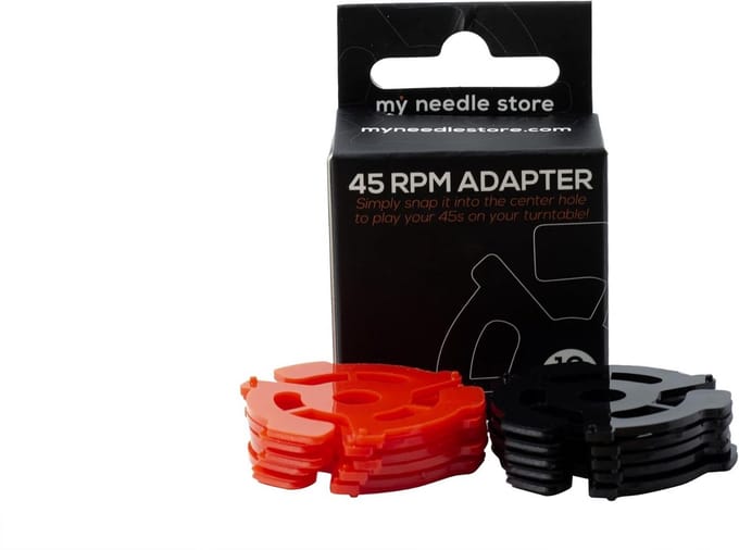 Set van 10 Adapters voor 45 Toeren Singles op Platenspeler, 7 inch Vinyl