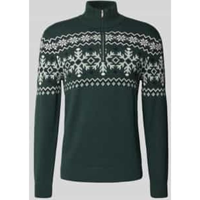 Gebreide pullover met schipperskraag