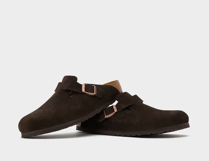 Birkenstock Boston Suede Leather Bruin