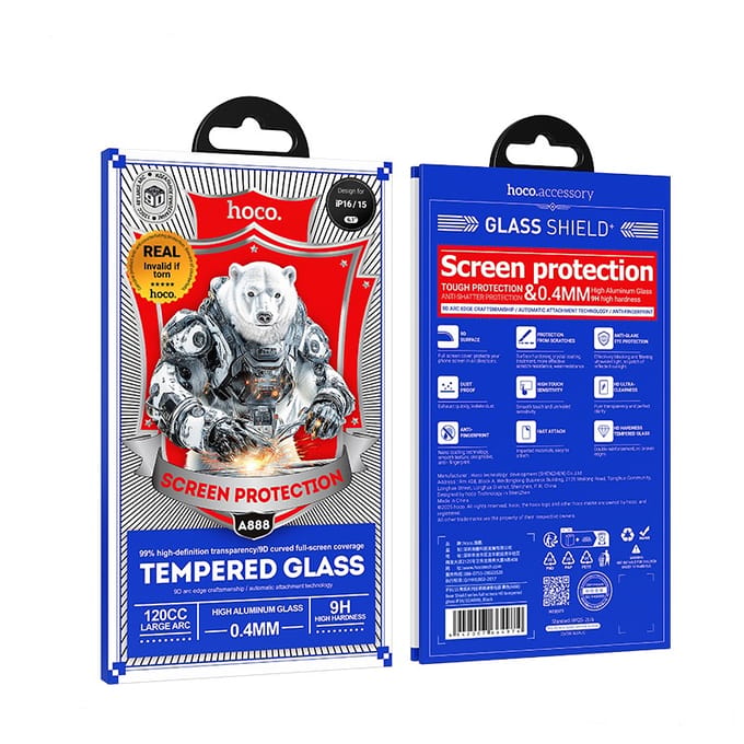 Screenprotector - Geschikt voor iPhone 16 en iPhone 15 - Tempered Glass