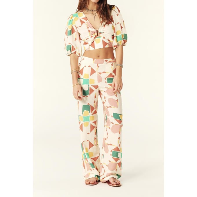 BA&SH Pantalon Aaron Ecru Taglia: 42 | Pantaloni Outlet | Donna | Marrone