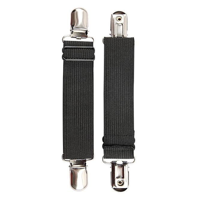 Multifunctionele Elastische Clip Laarzen Antislip Elastische Broekklem Elastische Verstelbare Randclip Laarzen Antislip Riem 20cm zwart