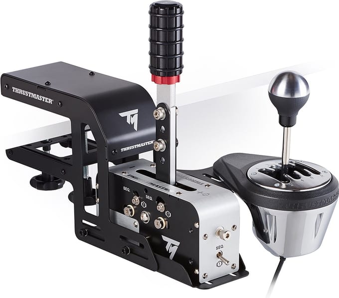 Thrustmaster TH8A Gaming racestuurshifter + TSS Handbrake - Met Clamp - Geschikt voor PC + PS4 + PS5 & Xbox
