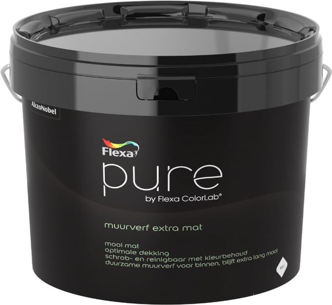 Flexa Pure Muurverf Extra Mat - 7,5 liter - WIT