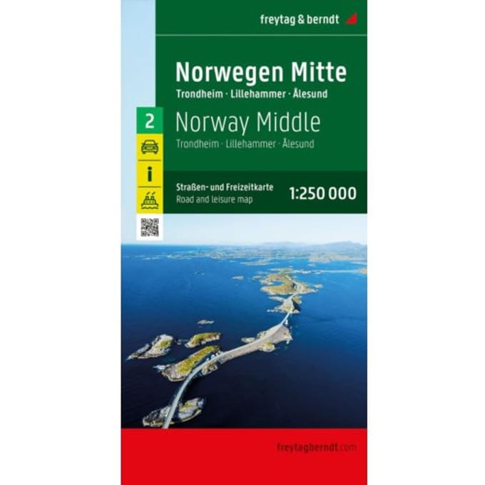 F&B Wegenkaart Noorwegen 2 - Midden - F&B Wegenkaarten
