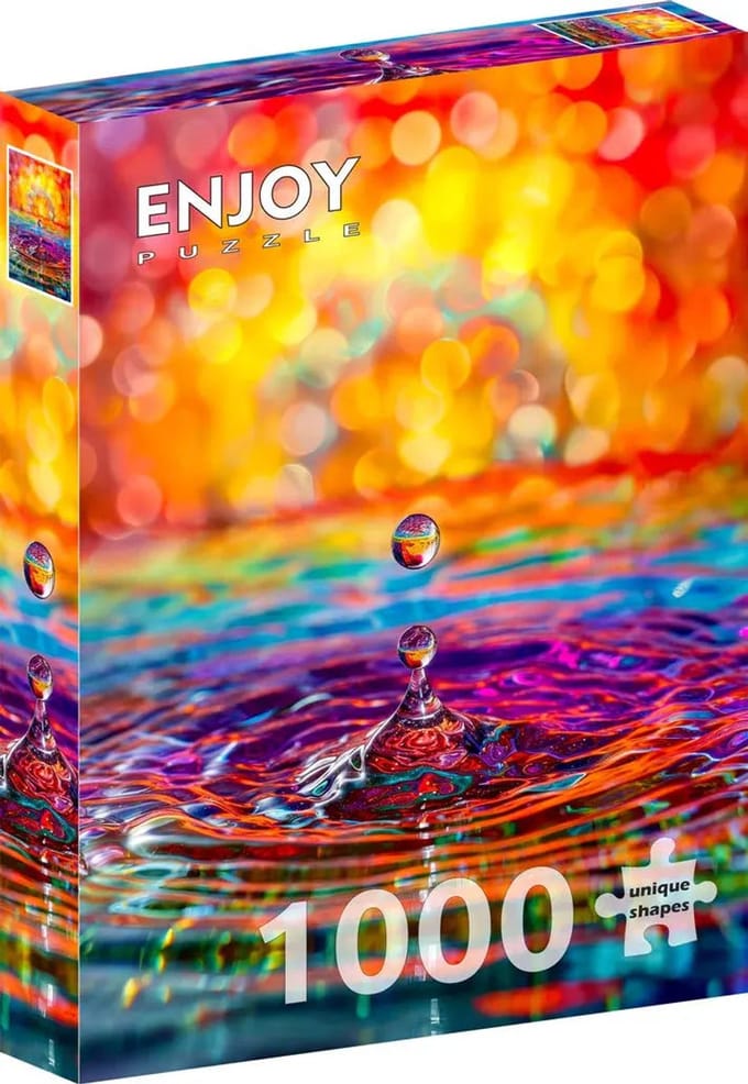 Enjoy Puzzle legpuzzel Splash of Life 1000 stukjes kleurrijk karton.