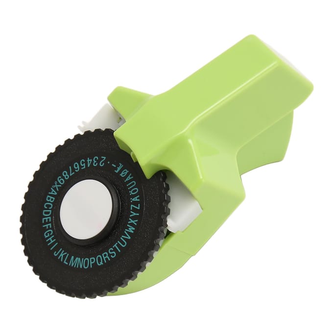 Embossing Label Maker Groen Eenvoudige Bediening Ergonomisch Ontwerp Draagbare Label Maak Embosser met beige