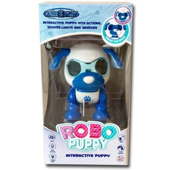 Gear2Play Robo Puppy Robothond - Interactieve puppy met LED ogen en geluid