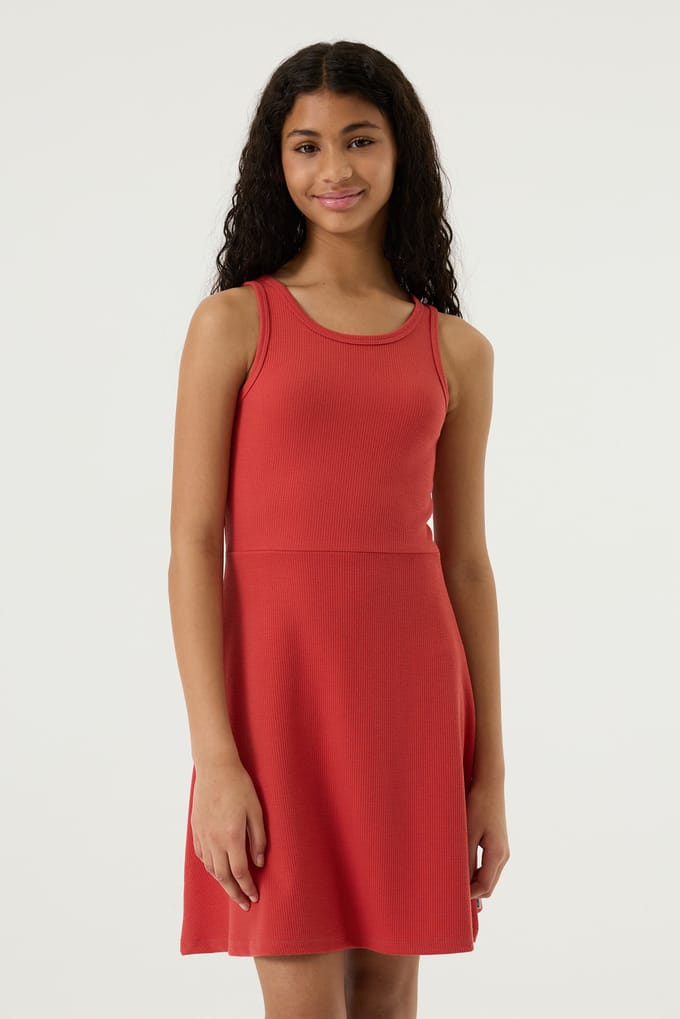 regular fit jurk met ronde hals