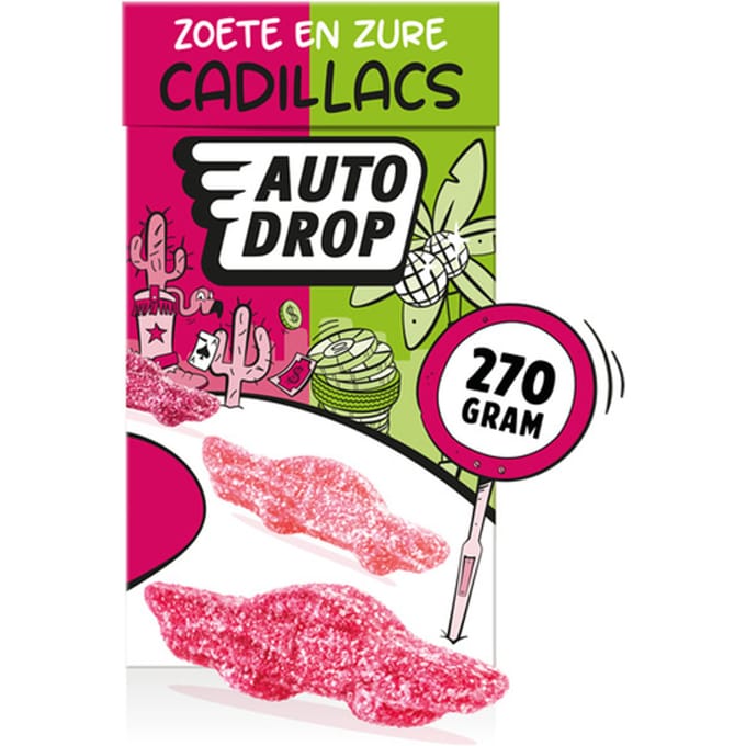 Autodrop zoete en zure Cadillacs pak 270gr