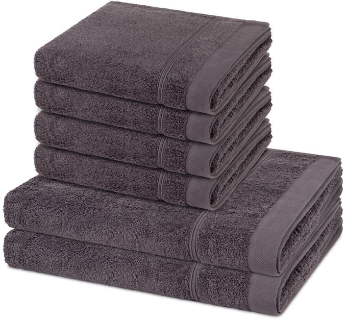 Ross Sonstiges 4 X handdoek 2 X douchehanddoek - in set 6 pack Rubin