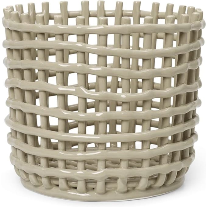 Ferm Living Ceramic Mand - cashmere - groot