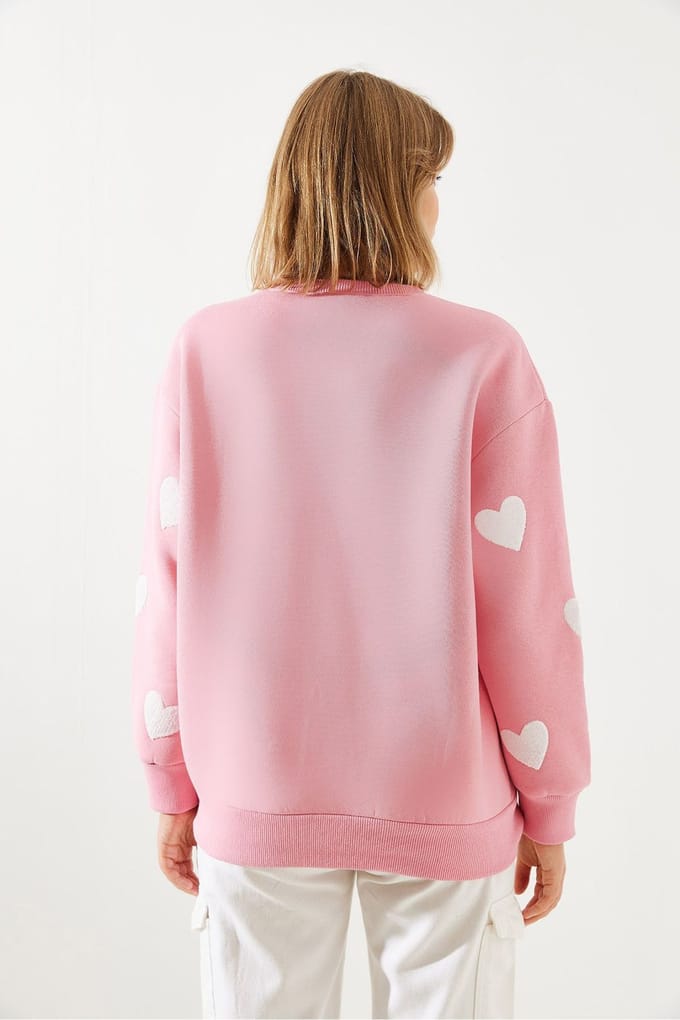Oversized Geborduurd Crewneck Sweatshirt