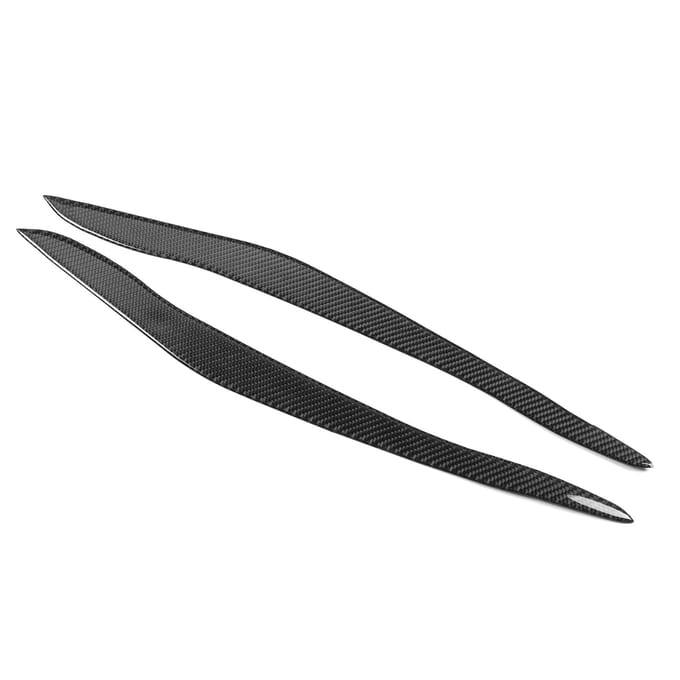 2 stuks Koolstofvezel Koplamp Wenkbrauw Buitendecoratie Geschikt voor X5 E70 2007-2013 black