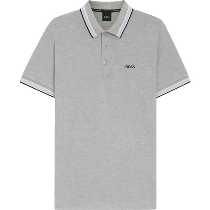 Boss Paddy Euro-poloshirt voor heren (Zilver)