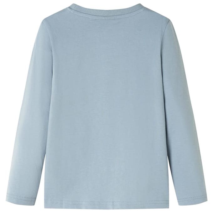 vidaXL - Kindershirt - met - lange - mouwen - 116 - lichtblauw