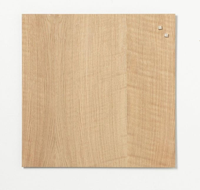 NAGA  Magnetisch memobord eik fineer 45x45cm