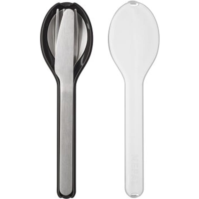 Mepal - Ellipse bestekset 3-delig - Mes. vork en lepel - RVS - Nordic black