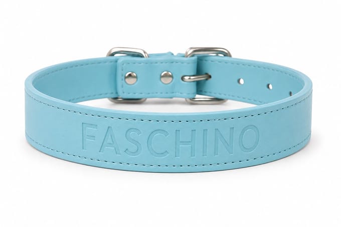 Faschino halsband lichtblauw maat M