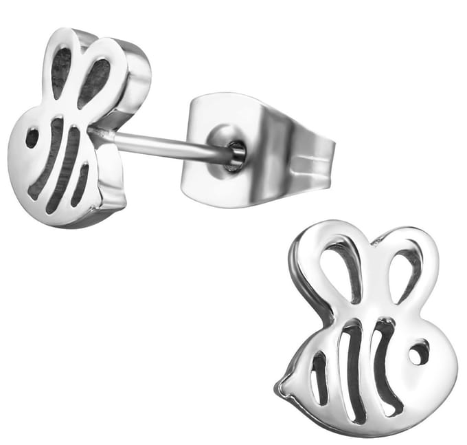 CS Joy - Bij oorbellen - Chirurgisch staal - 7 x 8 mm