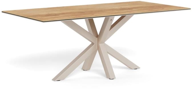 Eettafel Luno Keramiek Eiken Grijs 200cm - Giga Living