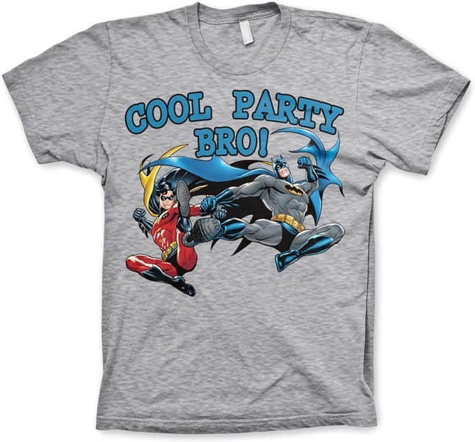 Batman Cool Party Bro! T-shirt in heathergrijs
