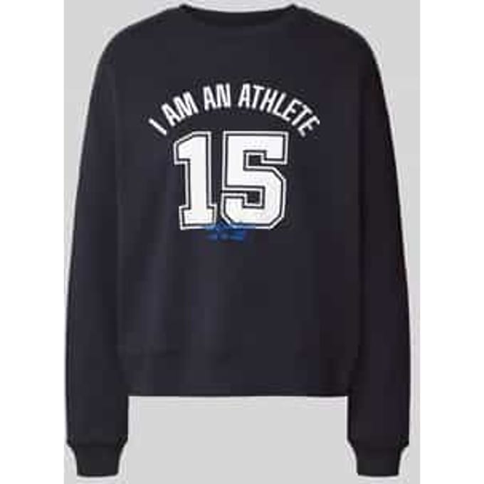 Relaxed fit sweatshirt van puur katoen