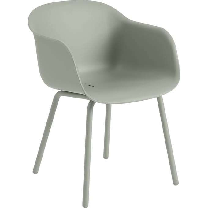 Muuto Fiber Outdoor Stoel - dusty green
