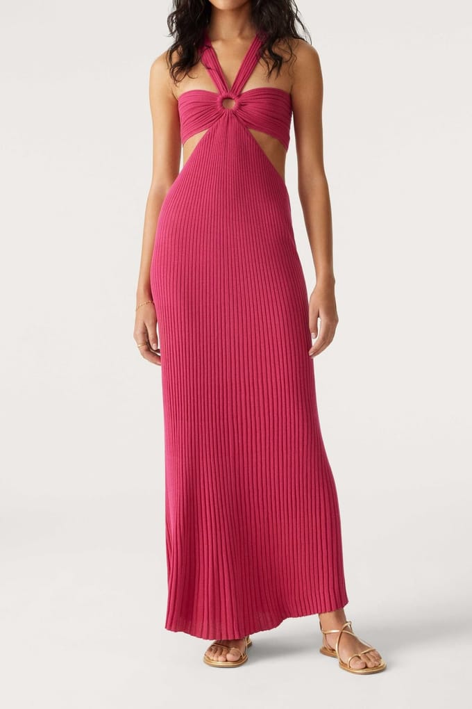 BA&SH Robe Patras Fuschia Taglia: M | Maxi abiti Outlet | Donna