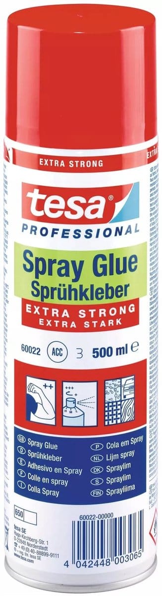Tesa Serie - Extra Sterke Spraylijm - 500ml - Zeer Sterk