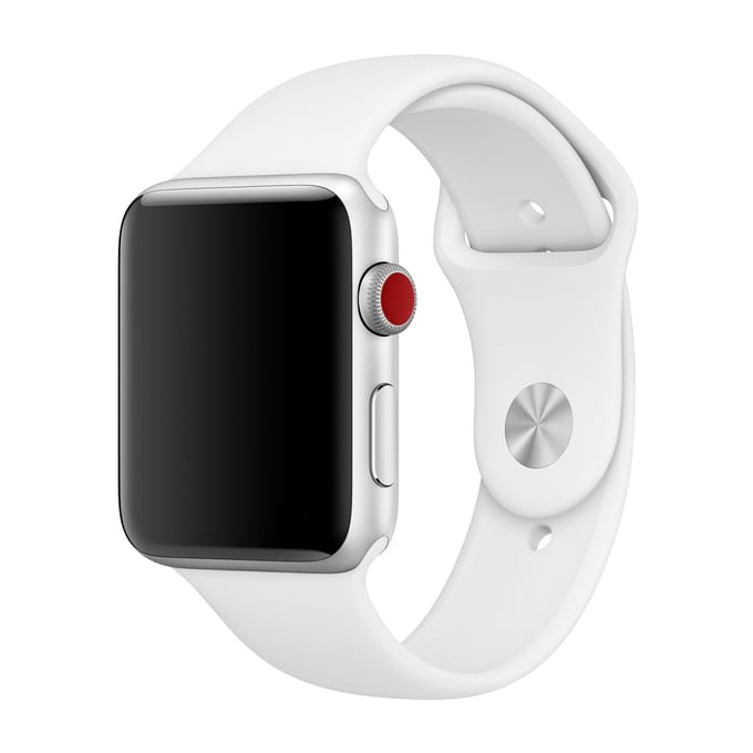 Apple Sport Band voor de Apple Watch | 38/40/41/42 mm - Maat M/L - Wit