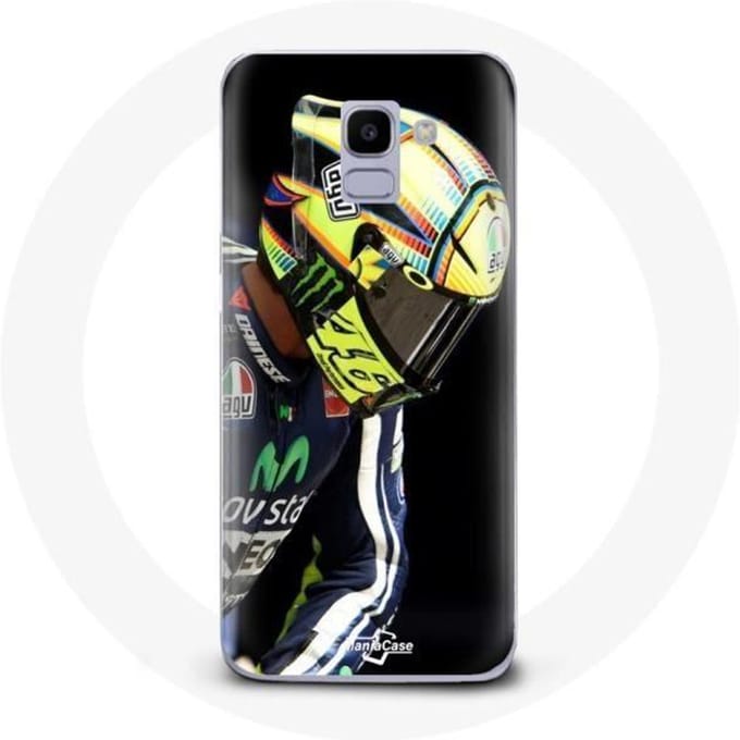Coque pour Samsung Galaxy A8 2018 Valentino Rossi pilote de vitesse moto