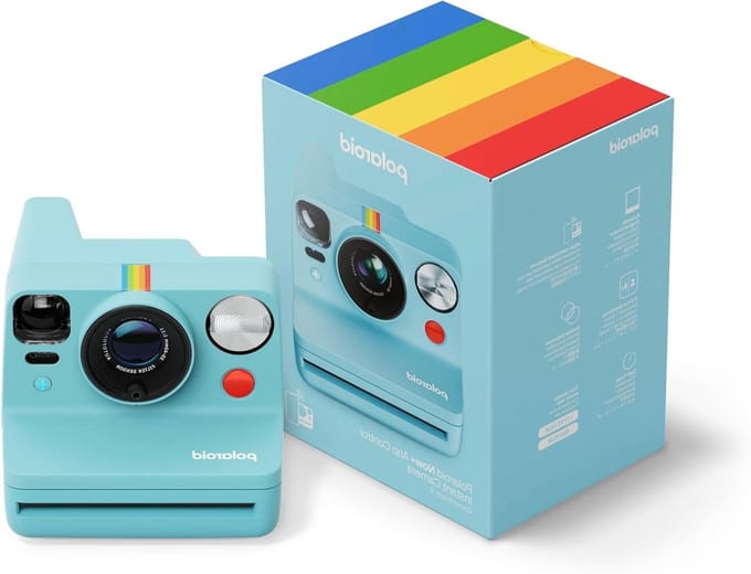 Direct Klaar Camera - Instant Camera - Creatieve Fotografie - Bluetooth App Connectiviteit - Optische Zoeker - Arctisch Blauw