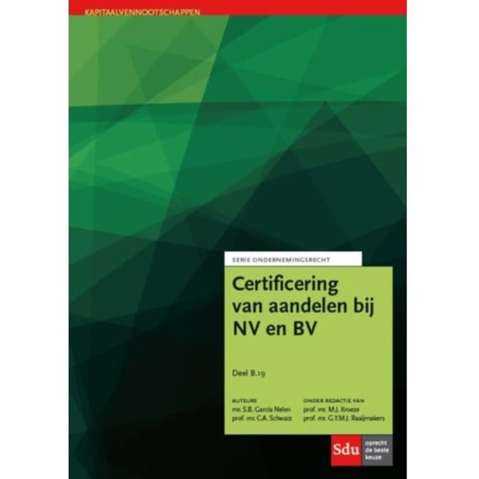 Certificering Van Aandelen - Ondernemingsrecht - C.A. Schwarz