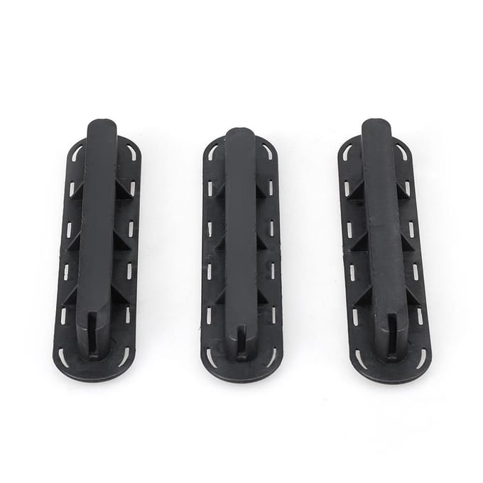 3-pack Future Tri Fins Box-pluggen Fin Base SUP-schroef Surfvinnen Pluggen Set Extra Fin Key Fin-schroeven zwart