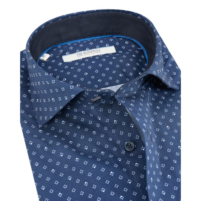 The BLUEPRINT Premium Business Overhemd Donkerblauw Heren