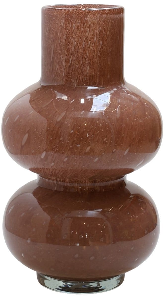 Vaas Alima Elite | Bruin - Brown | Dik glas | Mondgeblazen | Ø20 x H35 cm