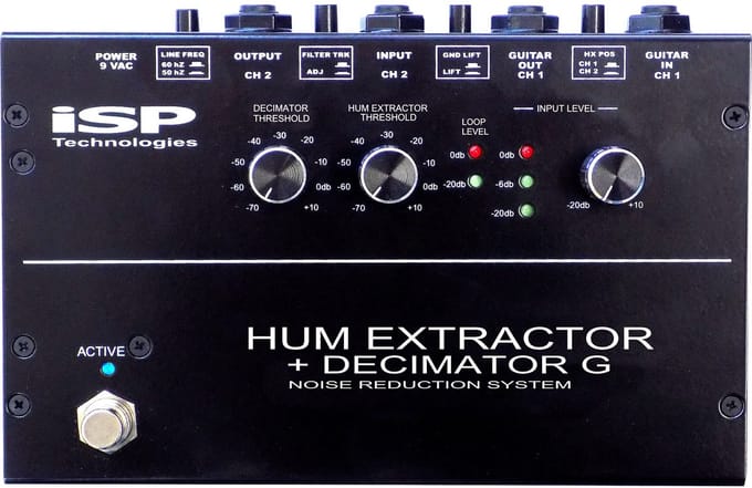 ISP Technologies Hum Extractor + Decimator G Noise Reduction System effectpedaal