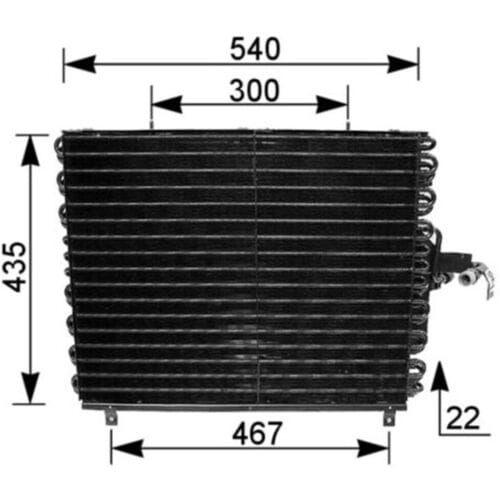 Condensator, airconditioning MAHLE AC 166 000S