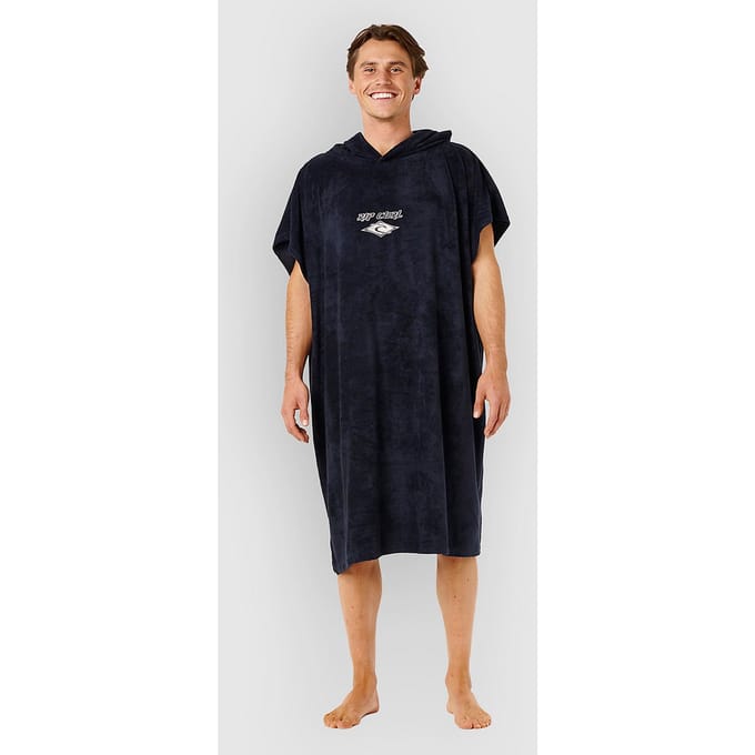 Rip Curl Classic Surf Hooded Towel - Black/off White