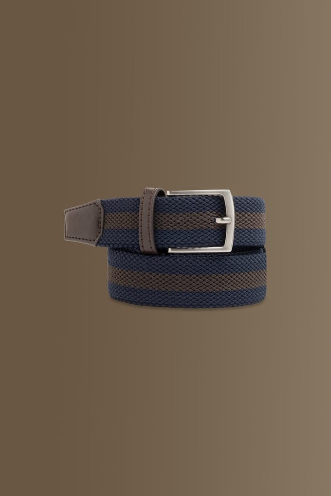 Laurent Vergne - Heren - Riem - Blauw - Bruin - maat 110