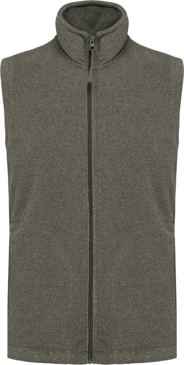 Fleecebodywarmer 'Luca' merk Kariban maat 3XL Green Marble Heather