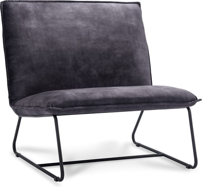 Icon Living - Fauteuil Coco - 1.5 zits - Stof Adore Anthracite - Gun Color Frame