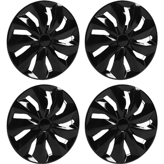 4 Stuks Naafkap 17 Inch Zwart Naaf Beschermende Decoratieve Naafkap Vervanging Voor Ford Focus Transit black