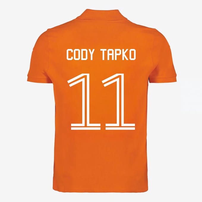 Oranje WK-EK Polo Shirt – Cody Tapko M