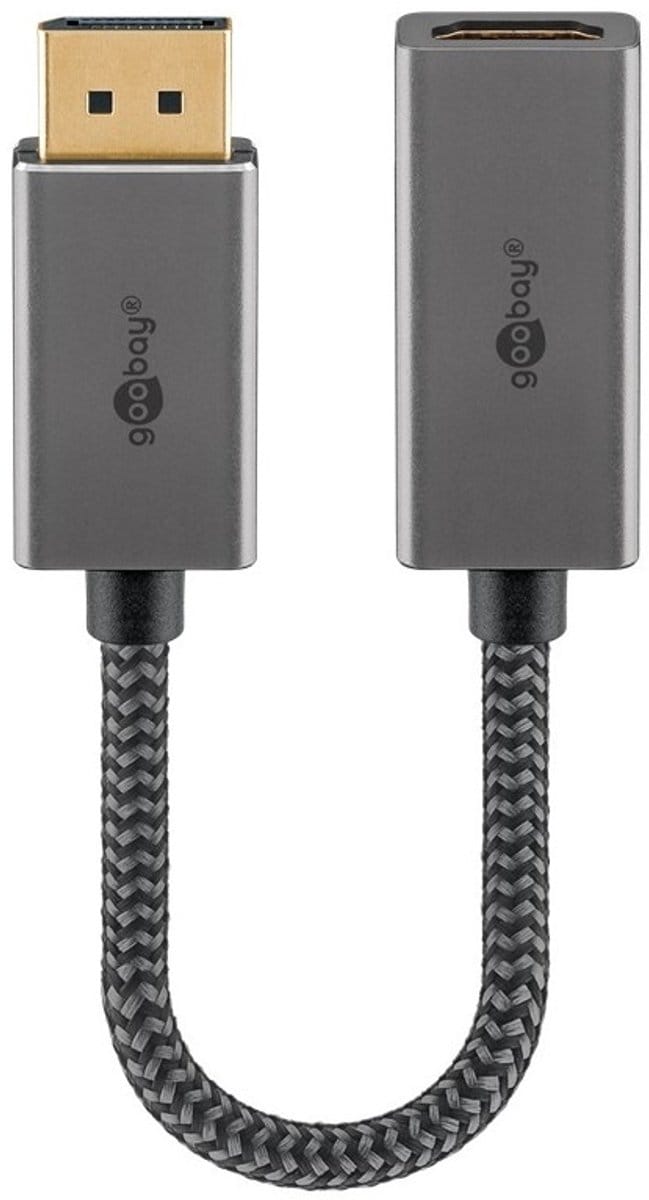 Goobay DisplayPort/HDMI adapterkabel, 8K/60 Hz, displayPort-connector > HDMI-bus (type A)