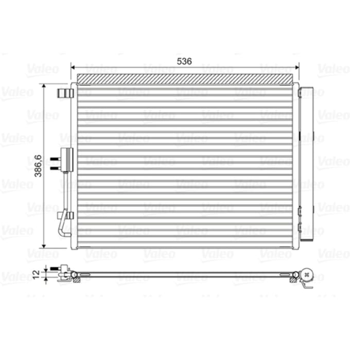 Condensator, airconditioning VALEO 822598