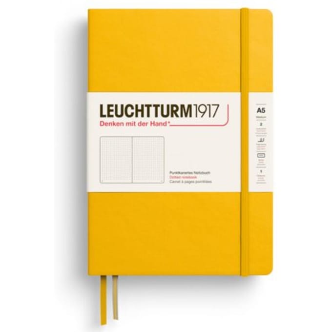 Leuchtturm notitieboek sunflower dotted medium hardcover a5 145x210mm